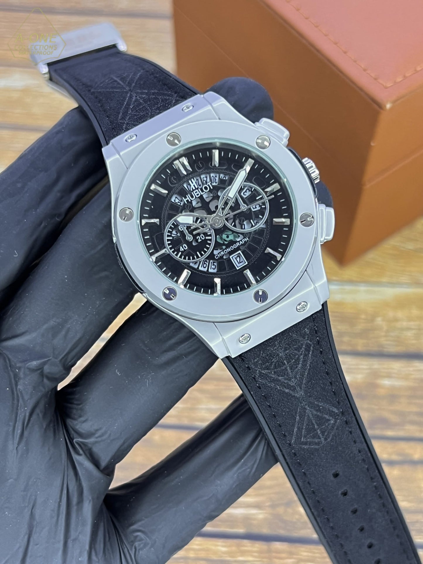 AA1 Hublot Stylish Watch - Black