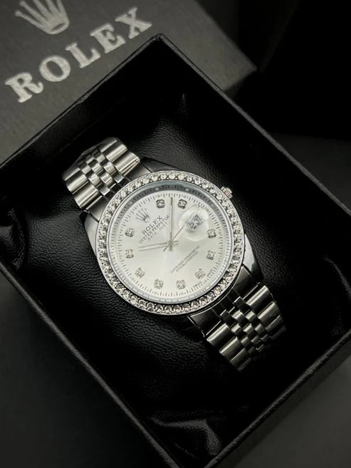 Rolex Stylish Stone Watch