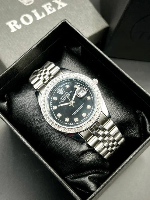 Rolex Stylish Stone Watch